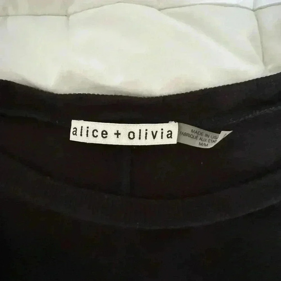 Alice+Olivia Fitted Sweater Long Sleeve Tee - Picture 7 of 9